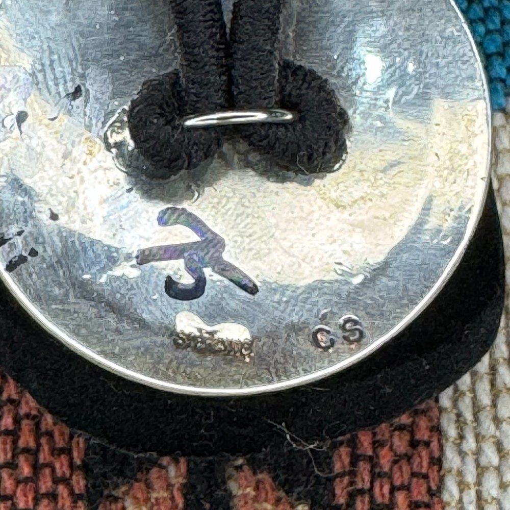 Sterling Silver Native American Hair Tie - Picture 3 of 3